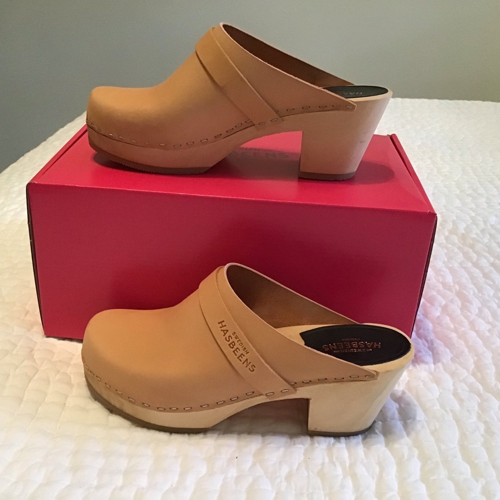 Hasbeens Slip in High clogs